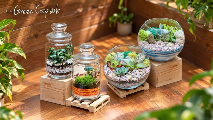 11% Off Family of  Four Premium Terrarium Workshop